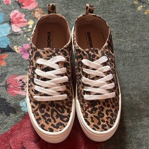 Sonoma Leopard Print Sneakers with White Laces